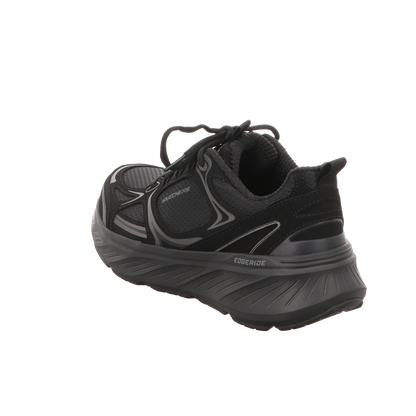 Skechers Damen Schnürschuh Edgeride Silver Eclipse in schwarz