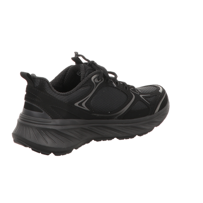 Skechers Damen Schnürschuh Edgeride Silver Eclipse in schwarz