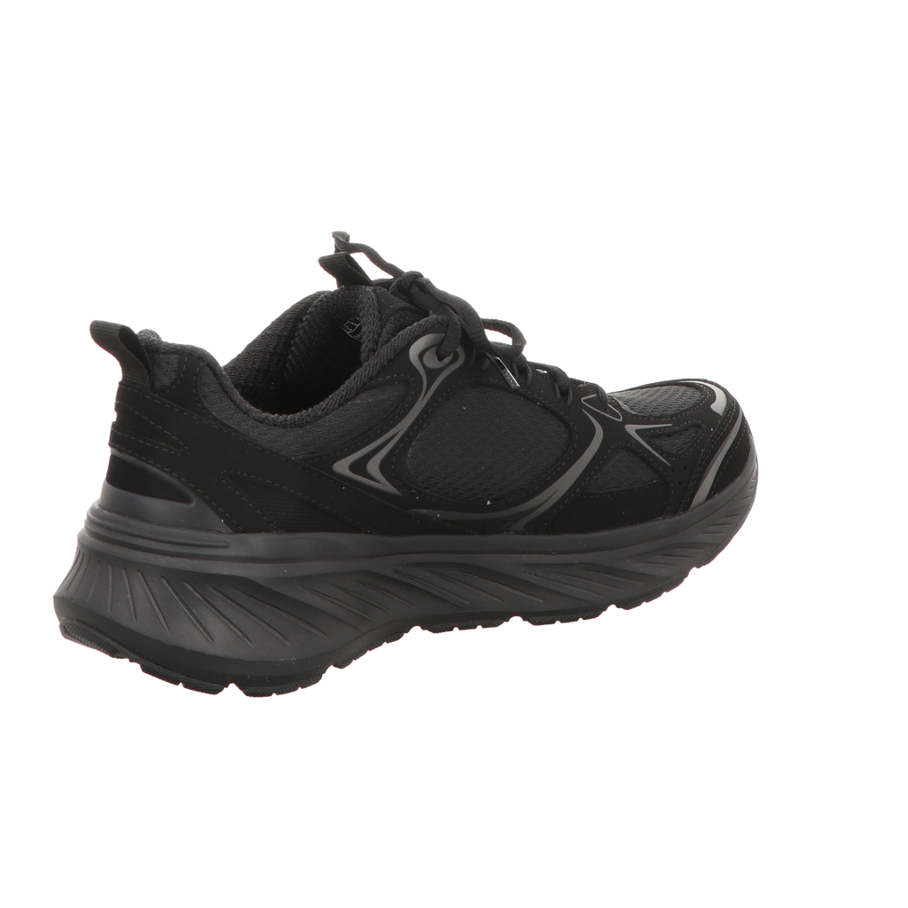 Skechers Damen Schnürschuh Edgeride Silver Eclipse in schwarz