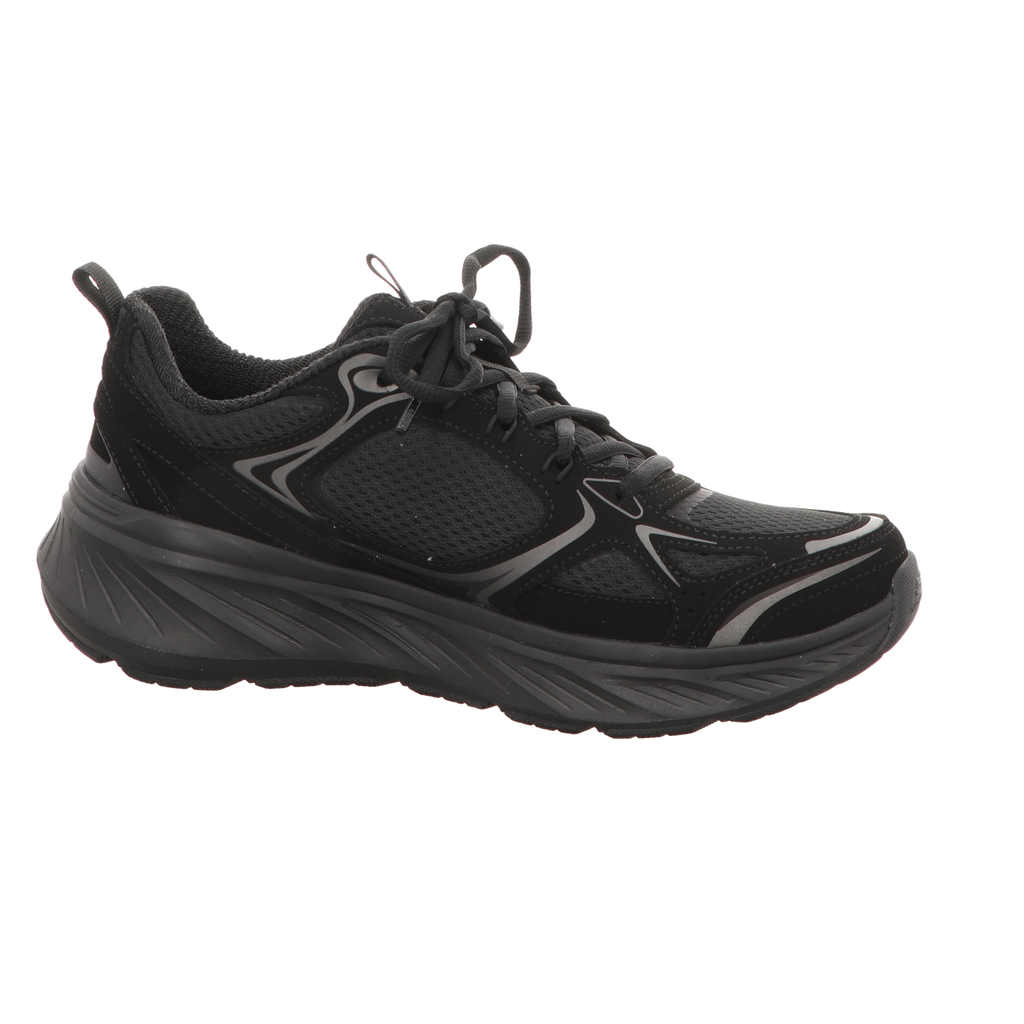 Skechers Damen Schnürschuh Edgeride Silver Eclipse in schwarz