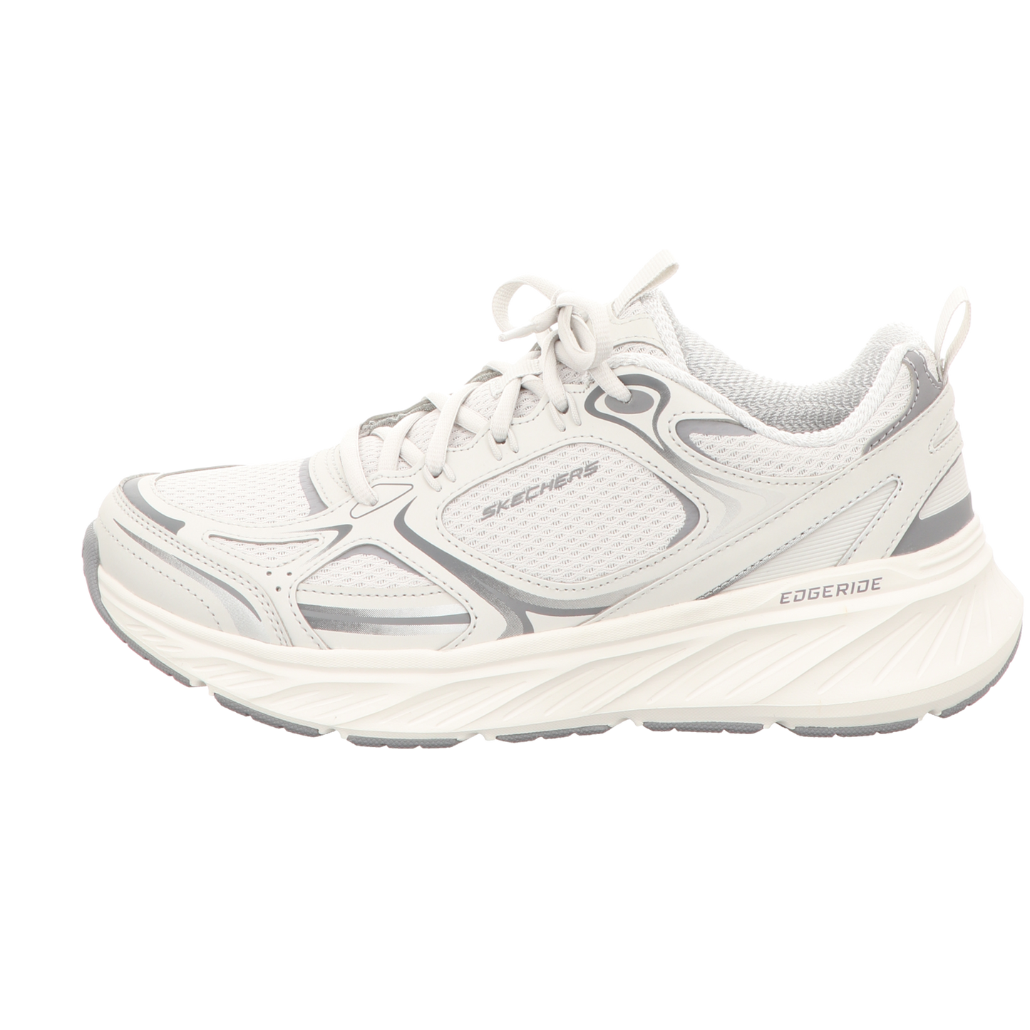 Skechers Damen Schnürschuh Edgeride Silver Eclipse in grau