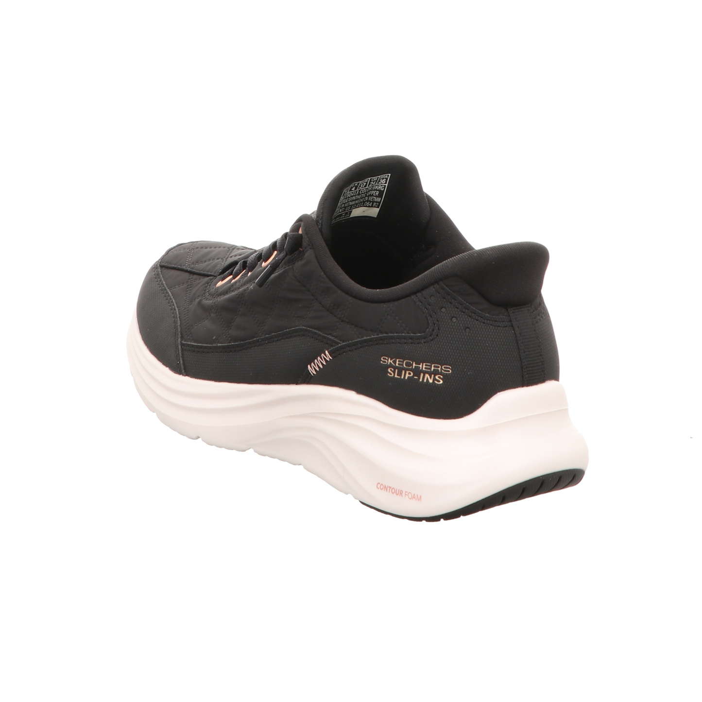 Skechers Damen Slipper Slip Ins Contour Foam in schwarz