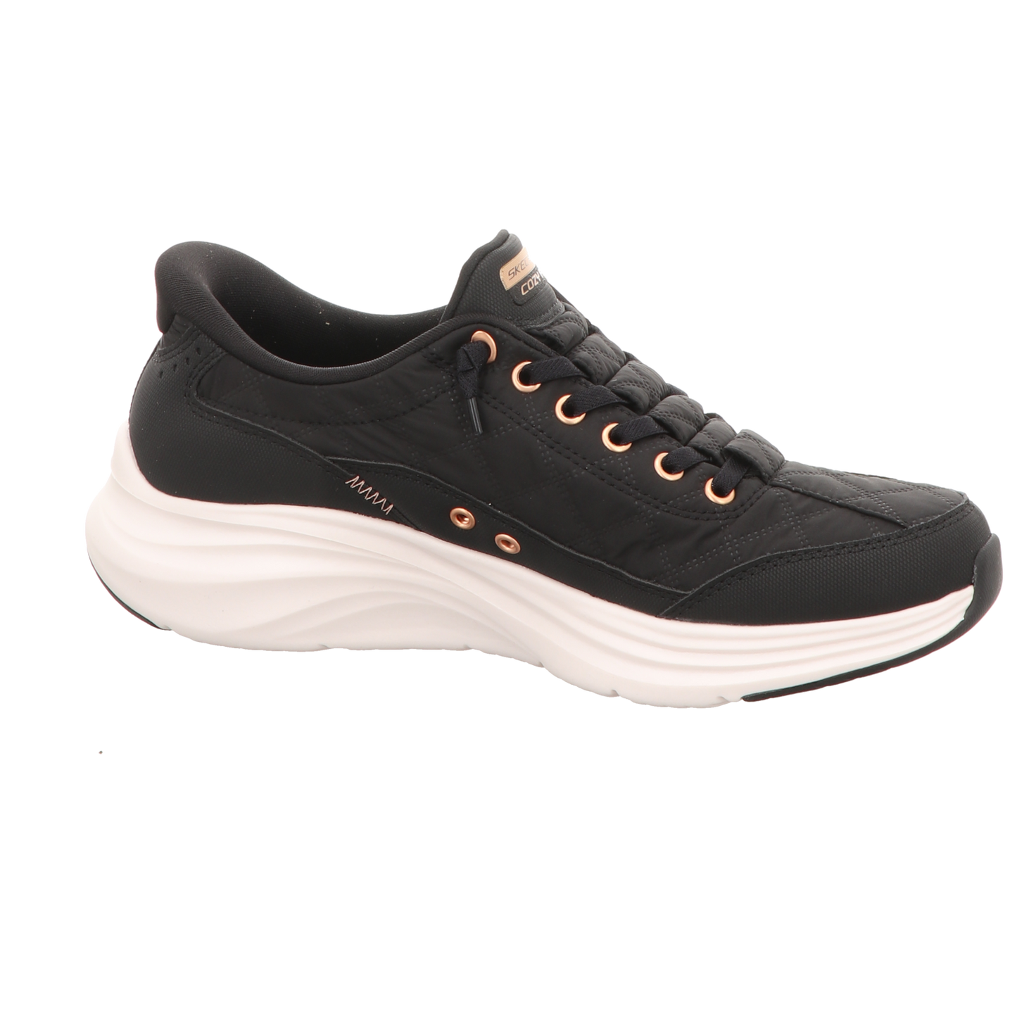 Skechers Damen Slipper Slip Ins Contour Foam in schwarz