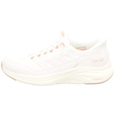 Skechers Damen Slipper Slip-Ins-Contour Foam-Golden H in weiss