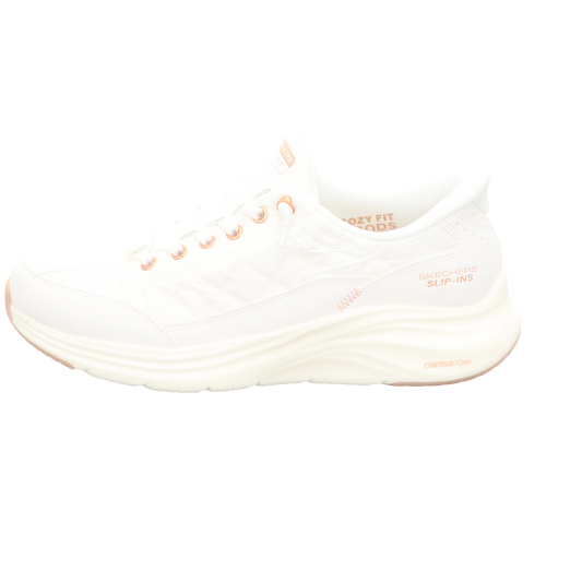 Skechers Damen Slipper Slip-Ins-Contour Foam-Golden H in weiss
