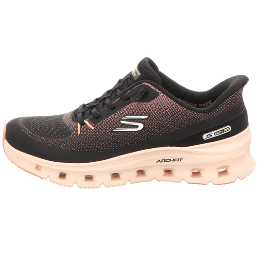 Skechers Damen Slipper Slip-Ins-Arch Fit Glide in schwarz