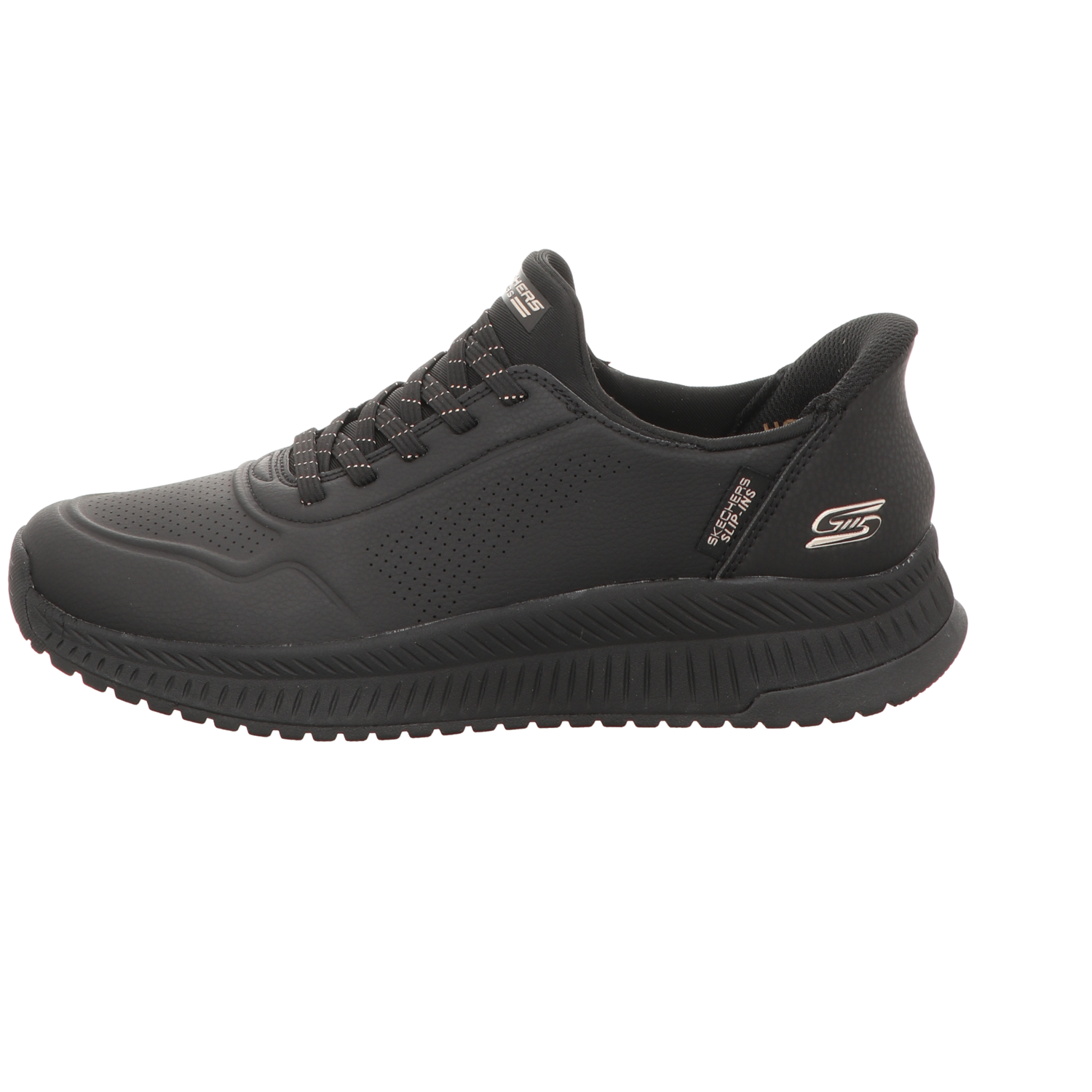 Skechers Damen Slipper Slip-Ins: Bobs Squad 4 in schwarz
