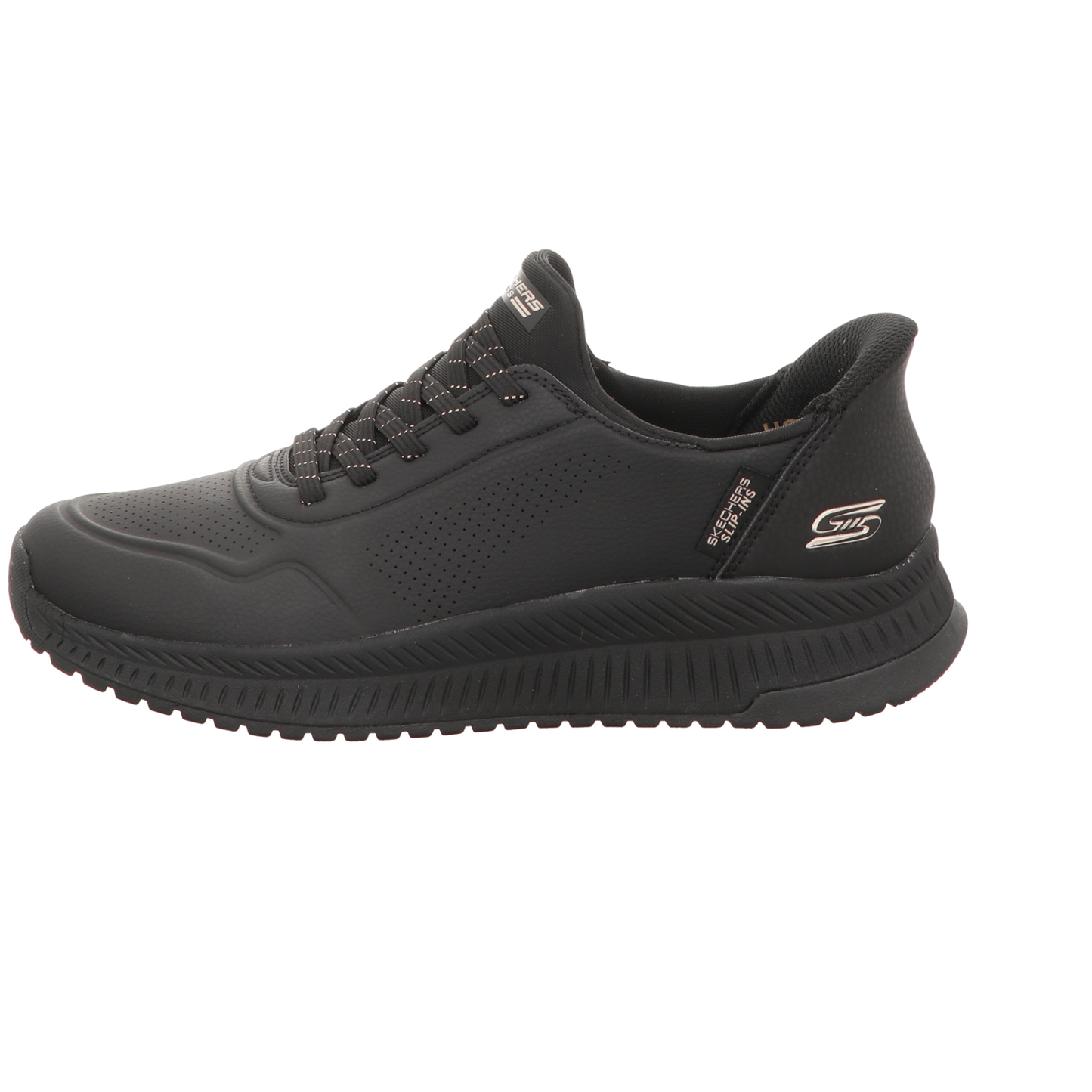 Skechers Damen Slipper Slip-Ins: Bobs Squad 4 in schwarz