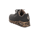 Skechers Damen Schnürschuh Uno-Goldcrown in schwarz