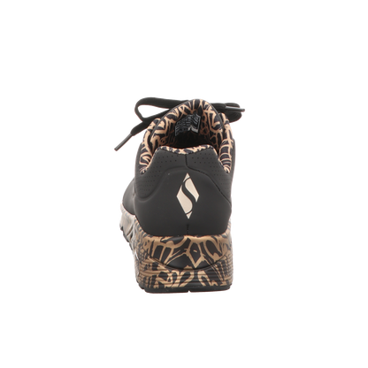 Skechers Damen Schnürschuh Uno-Goldcrown in schwarz