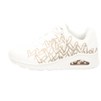 Skechers Damen Schnürschuh Uno-Goldcrown in weiss