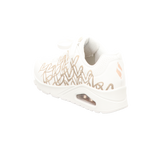 Skechers Damen Schnürschuh Uno-Goldcrown in weiss