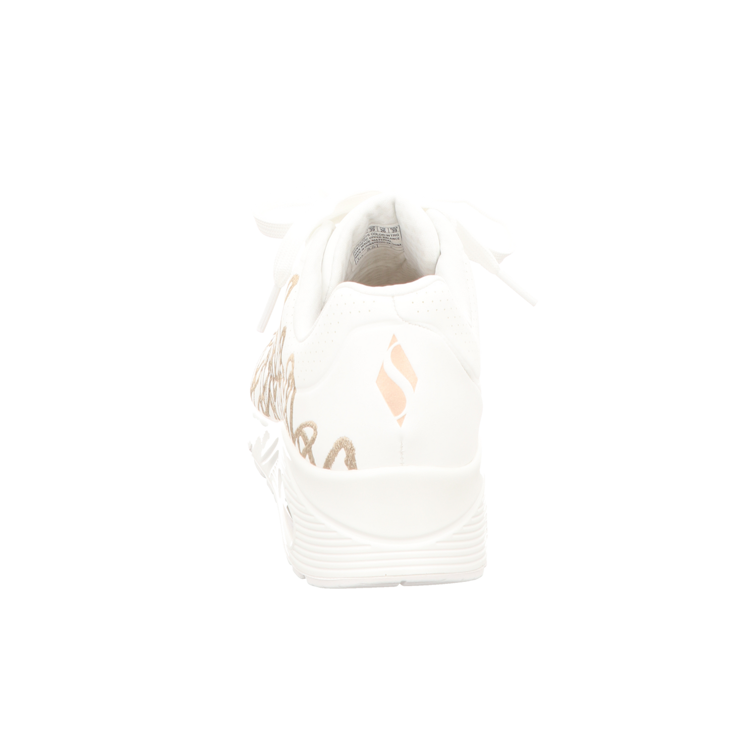 Skechers Damen Schnürschuh Uno-Goldcrown in weiss