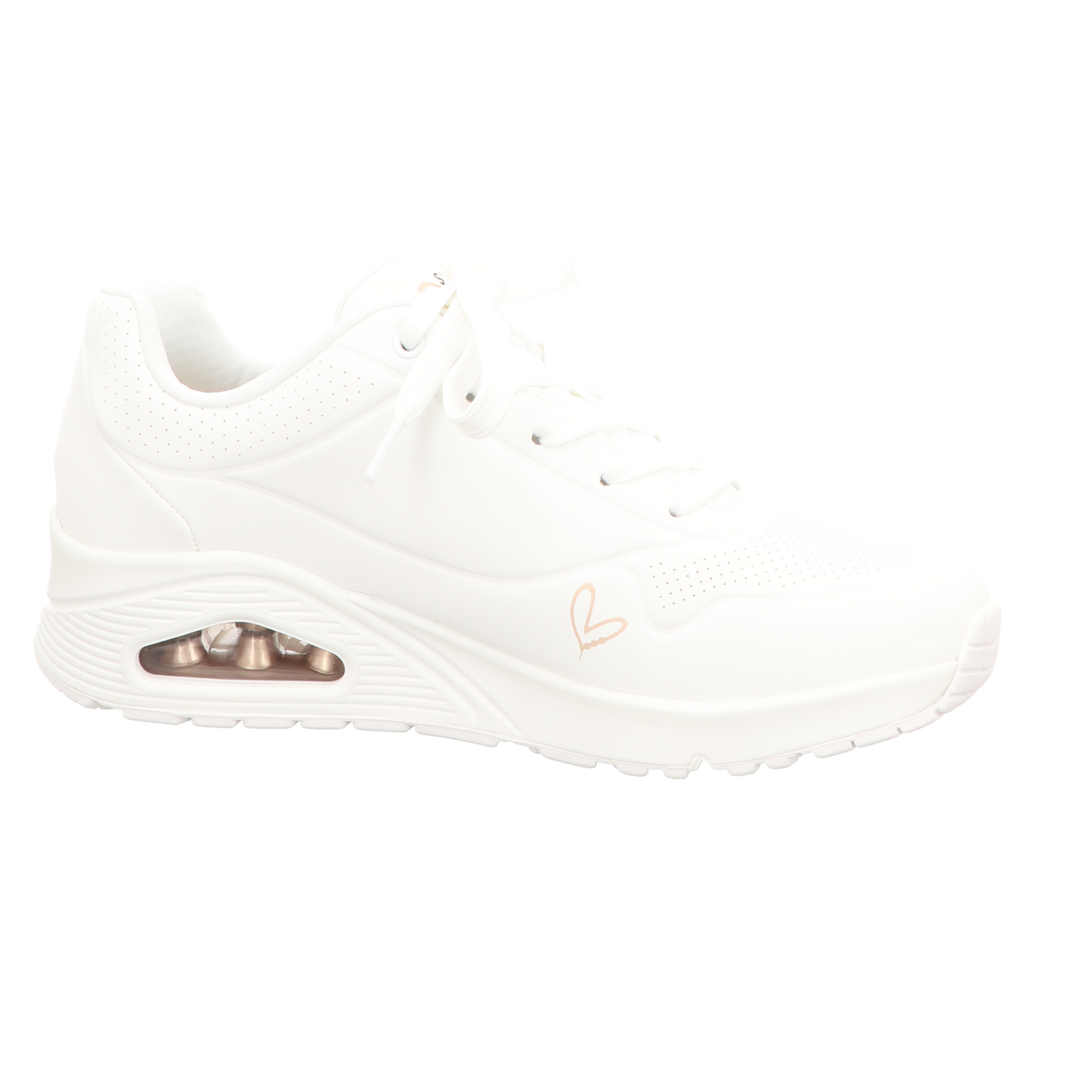 Skechers Damen Schnürschuh Uno-Goldcrown in weiss