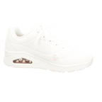 Skechers Damen Schnürschuh Uno-Goldcrown in weiss