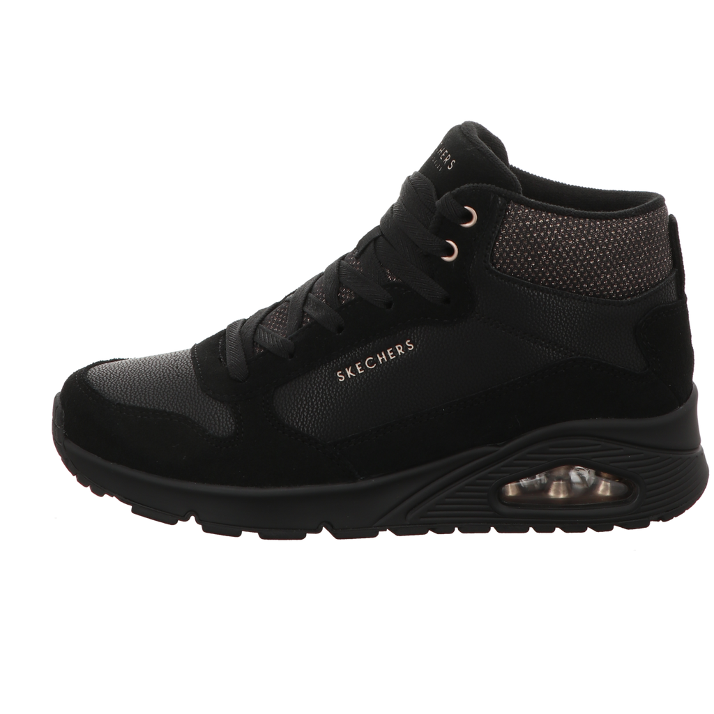 Skechers Damen Stiefel Uno Stacre Shine in schwarz