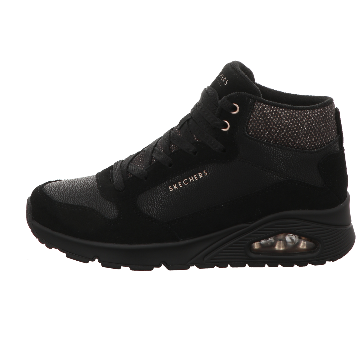 Skechers Damen Stiefel Uno Stacre Shine in schwarz