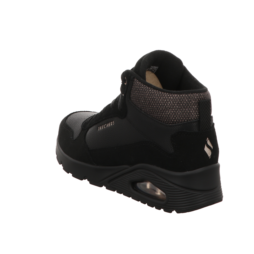 Skechers Damen Stiefel Uno Stacre Shine in schwarz