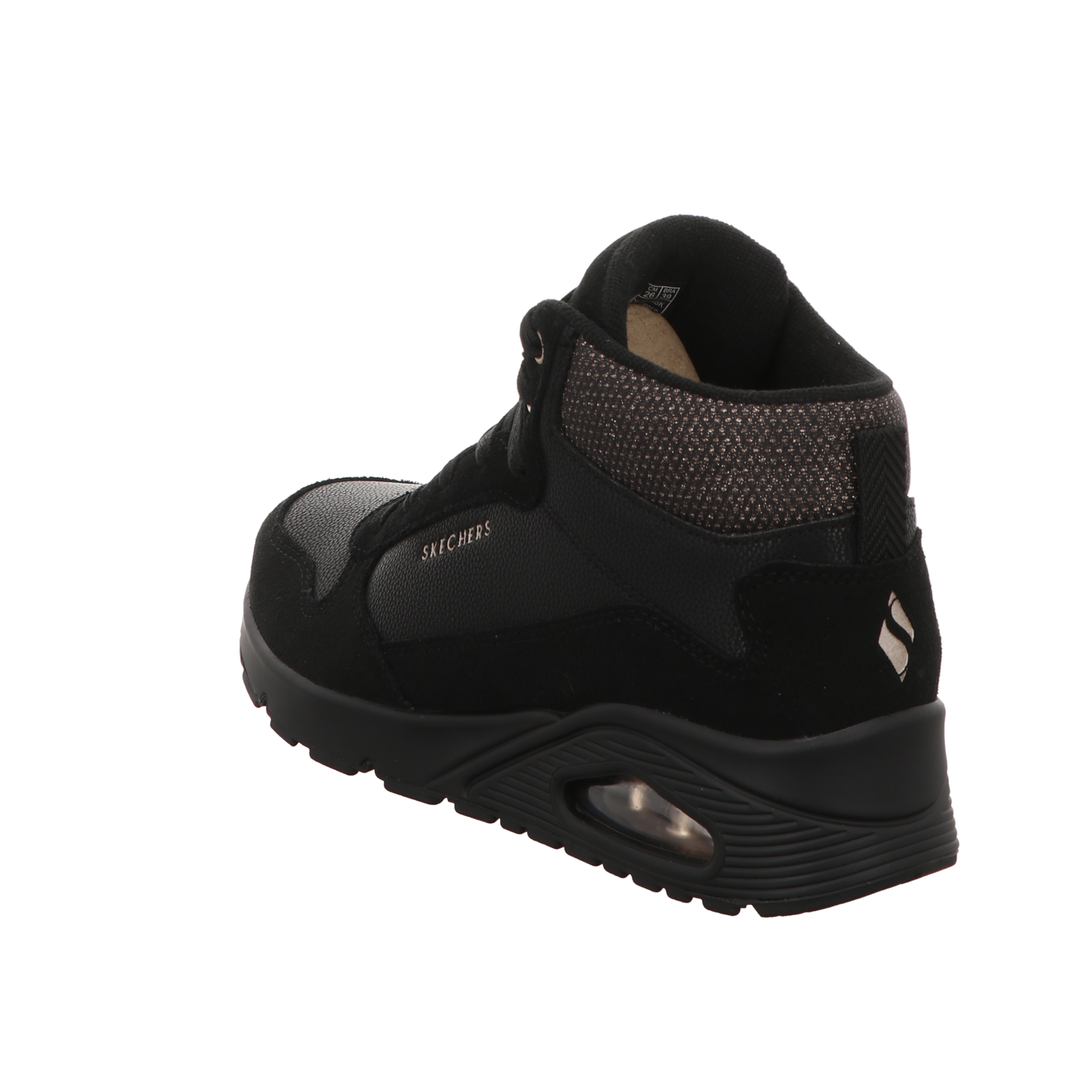 Skechers Damen Stiefel Uno Stacre Shine in schwarz