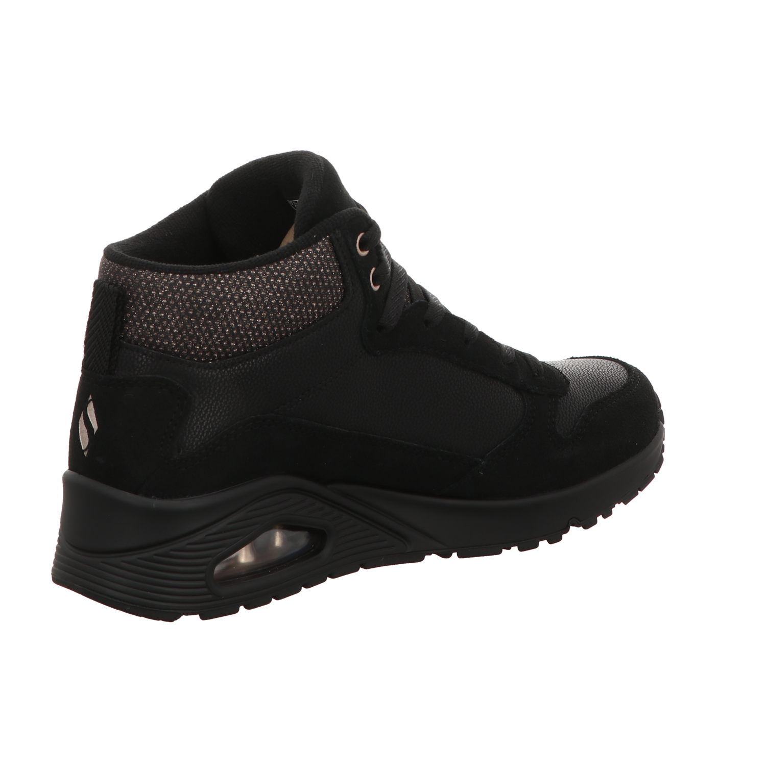 Skechers Damen Stiefel Uno Stacre Shine in schwarz