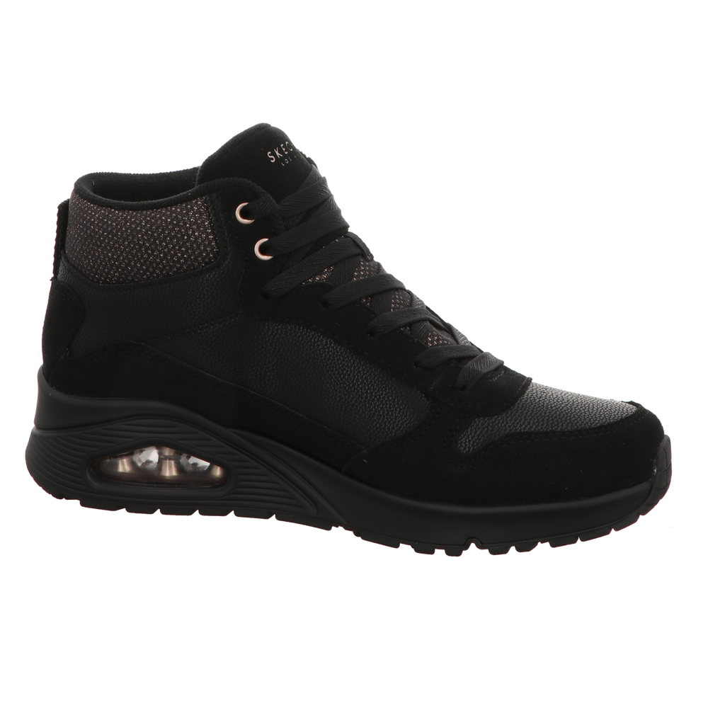 Skechers Damen Stiefel Uno Stacre Shine in schwarz