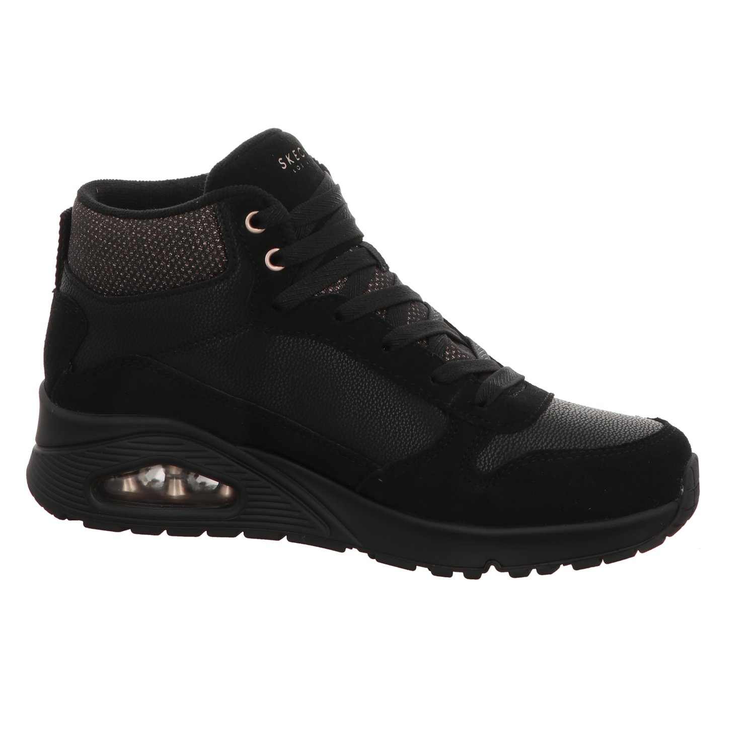 Skechers Damen Stiefel Uno Stacre Shine in schwarz