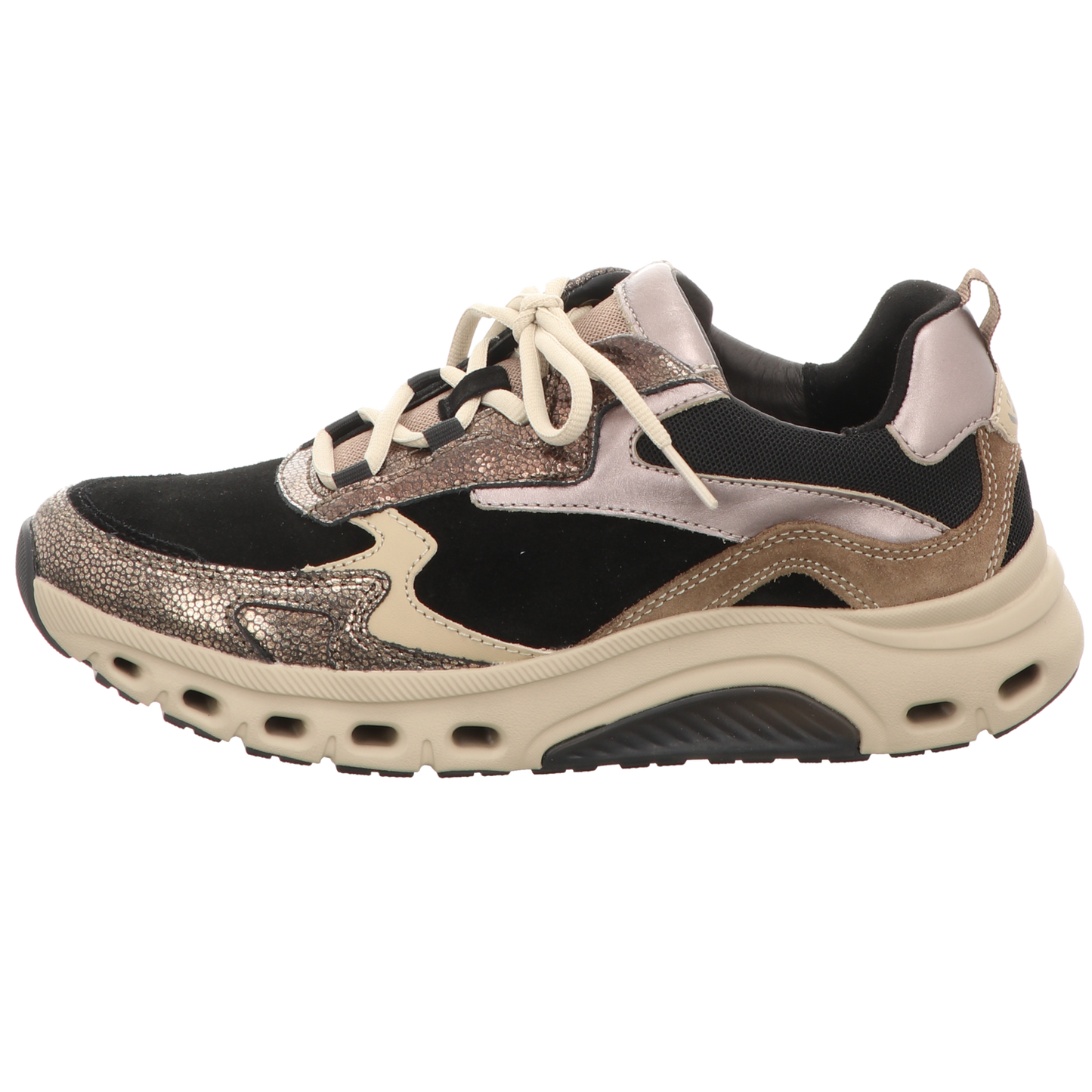 Gabor Damen Schnürschuh bequem  in schwarz