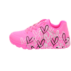 Skechers Damen Schnürschuh Goldcrown: Uno Lite in pink