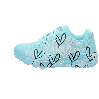 Skechers Damen Schnürschuh Goldcrown: Uno Lite in tuerkis