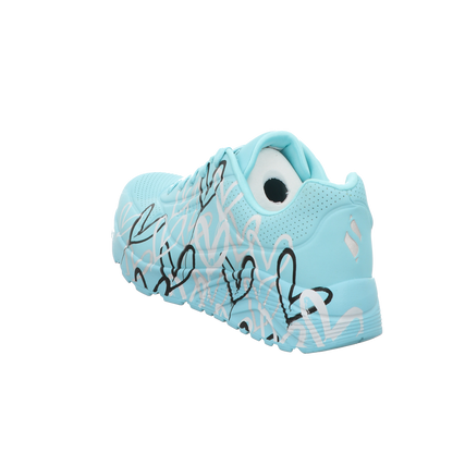 Skechers Damen Schnürschuh Goldcrown: Uno Lite in tuerkis