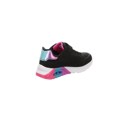 Skechers Damen Slipper Uno Lite 2.0-Vivid Metallic in schwarz