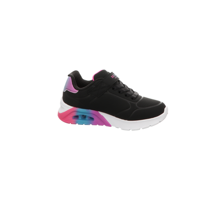 Skechers Damen Slipper Uno Lite 2.0-Vivid Metallic in schwarz