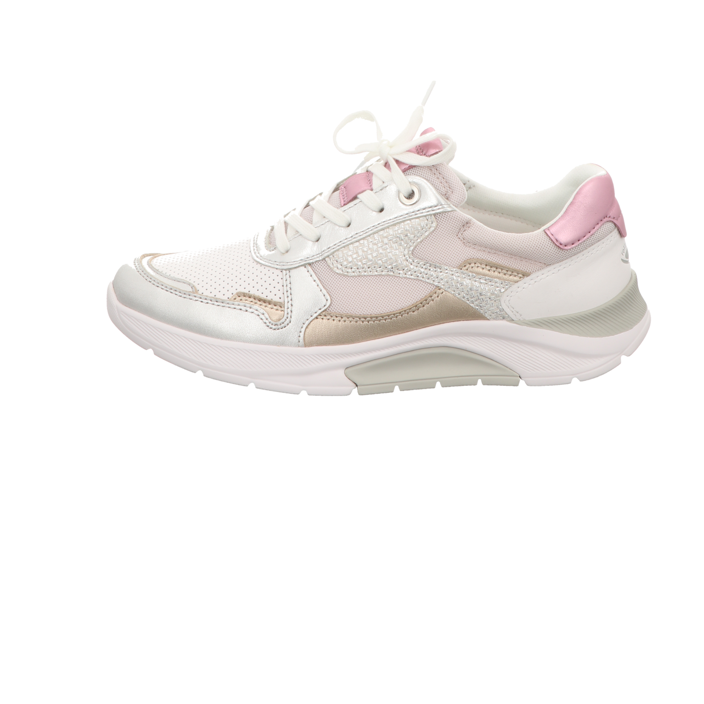 Gabor Damen Schnürschuh bequem Rollingsoft in weiss