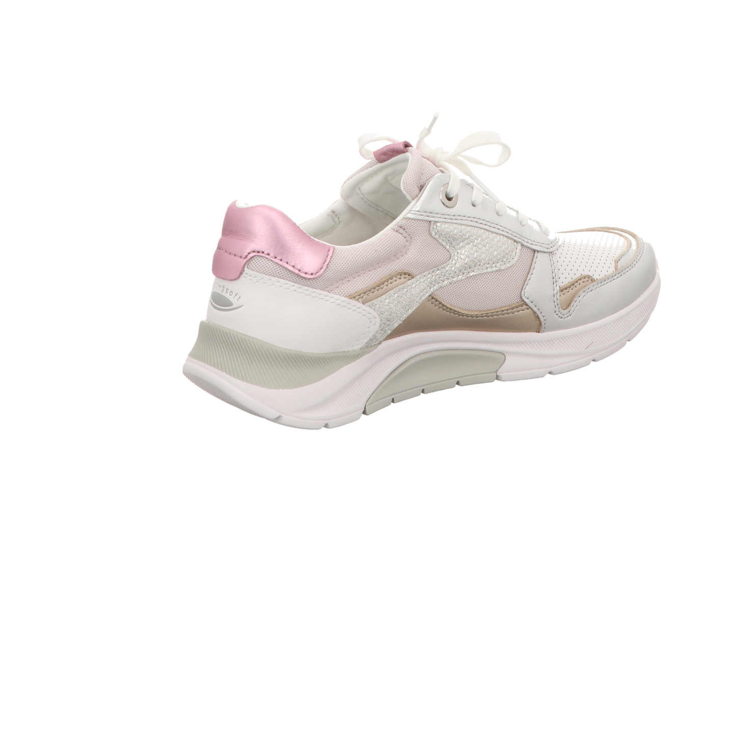 Gabor Damen Schnürschuh bequem Rollingsoft in weiss