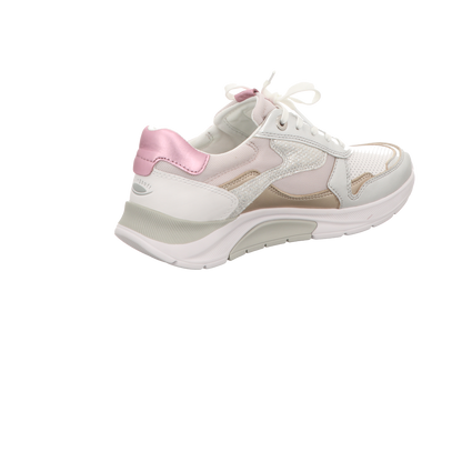 Gabor Damen Schnürschuh bequem Rollingsoft in weiss