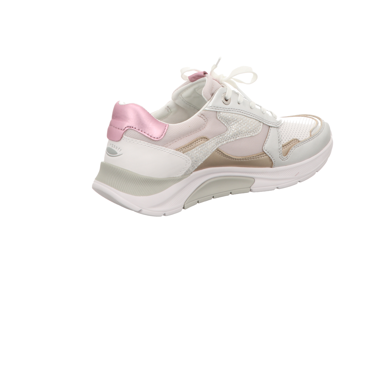 Gabor Damen Schnürschuh bequem Rollingsoft in weiss