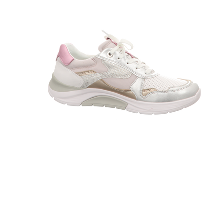 Gabor Damen Schnürschuh bequem Rollingsoft in weiss