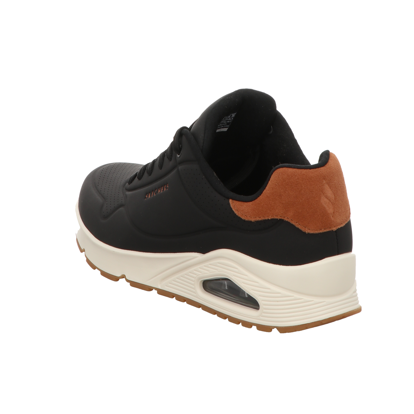 Skechers Herren Schnürschuh Uno-Suited On Air in schwarz