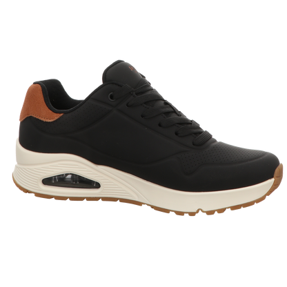 Skechers Herren Schnürschuh Uno-Suited On Air in schwarz