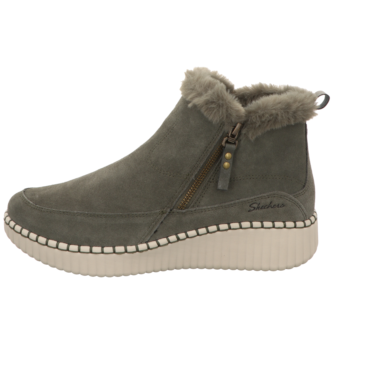 Skechers Damen Schnürstiefel Wilshire Blvd Fresh Zip in gruen