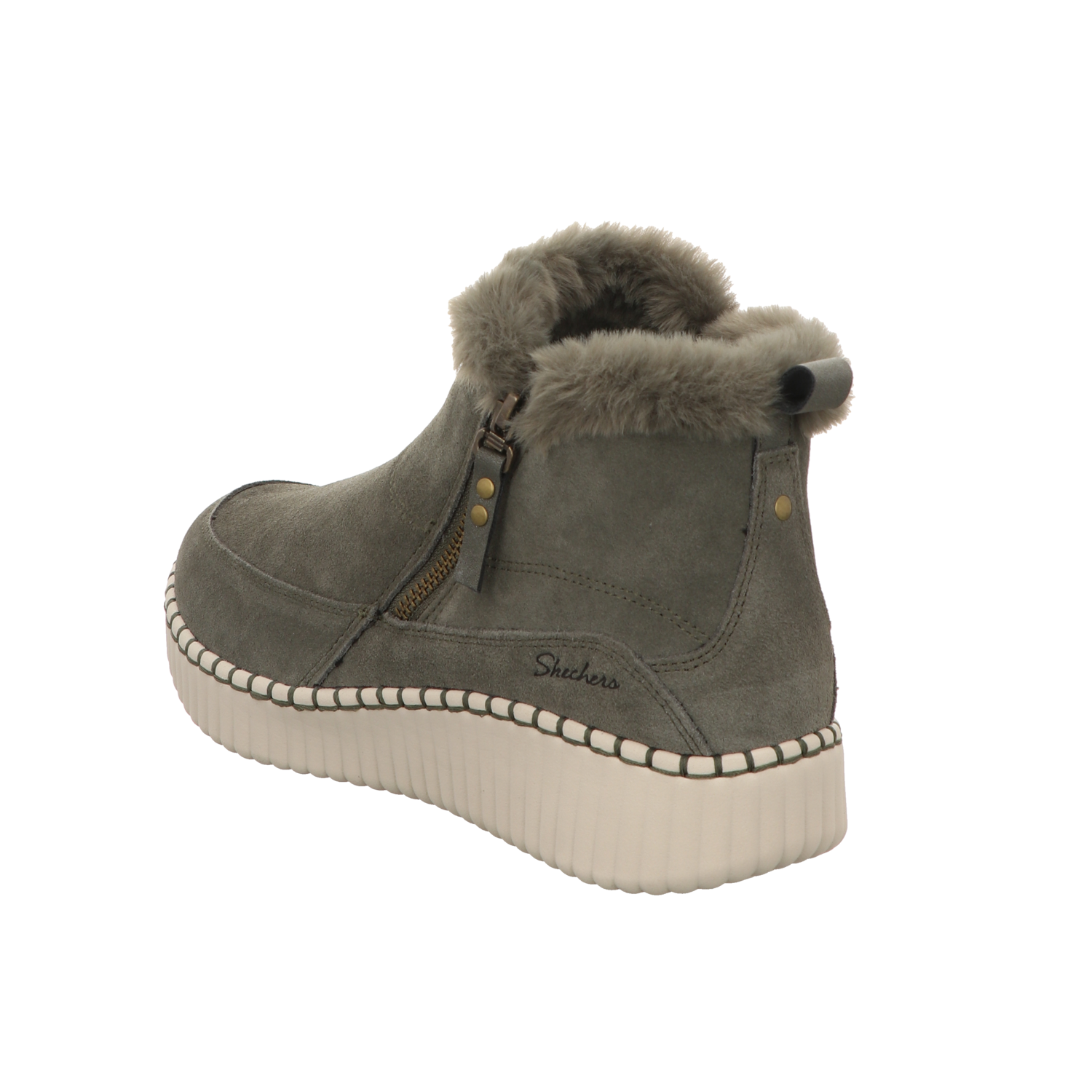 Skechers Damen Schnürstiefel Wilshire Blvd Fresh Zip in gruen