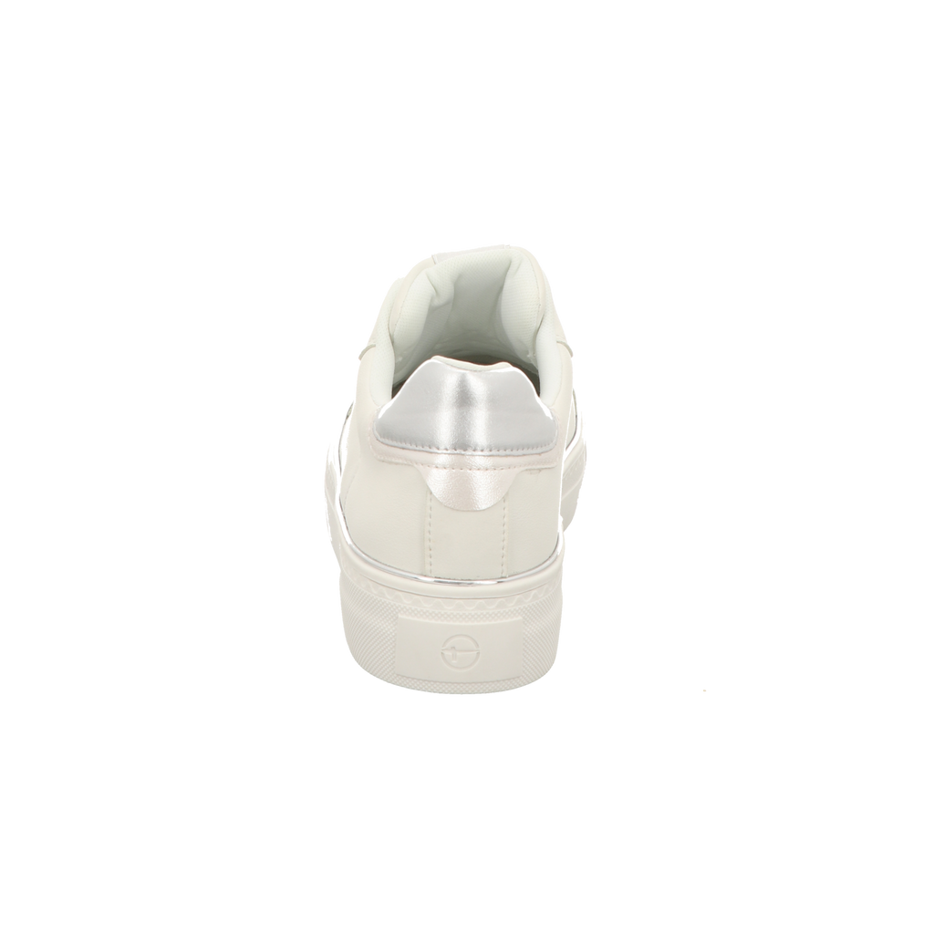 Tamaris Damen Schnürschuh M2375144 in white/silver