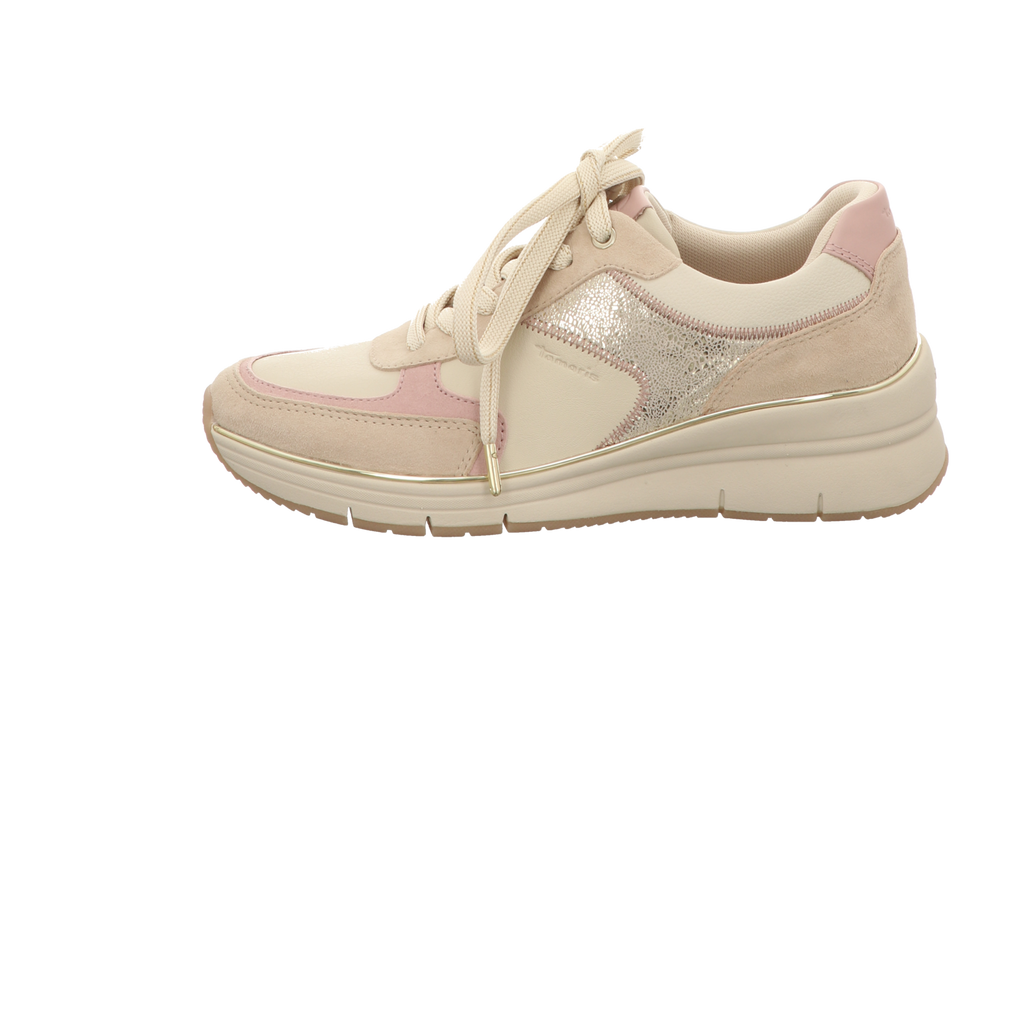 Tamaris Damen Schnürschuh M2376443 in weiss