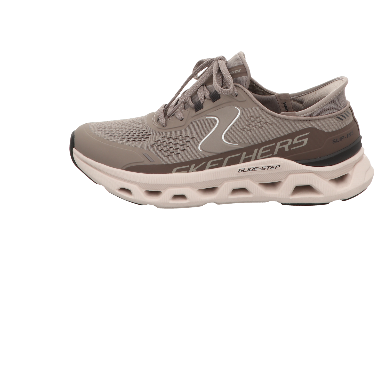 Skechers Damen Slipper Slip Ins Glide Altus in taupe