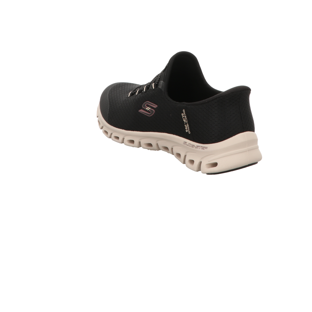 Skechers Damen Slipper Slip Ins Glide Step Vibery in schwarz