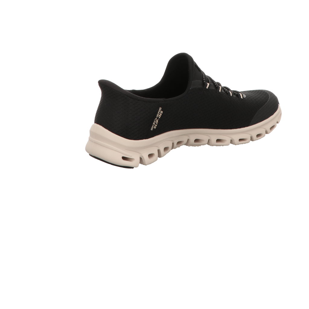 Skechers Damen Slipper Slip Ins Glide Step Vibery in schwarz