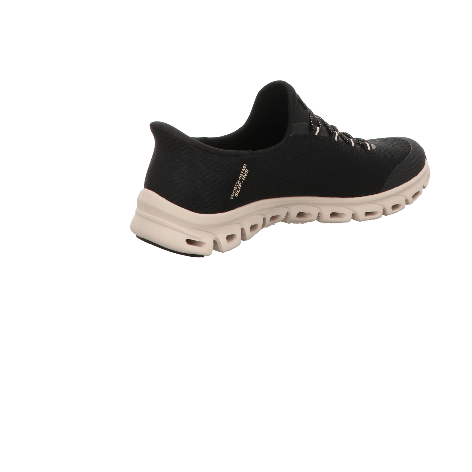 Skechers Damen Slipper Slip Ins Glide Step Vibery in schwarz