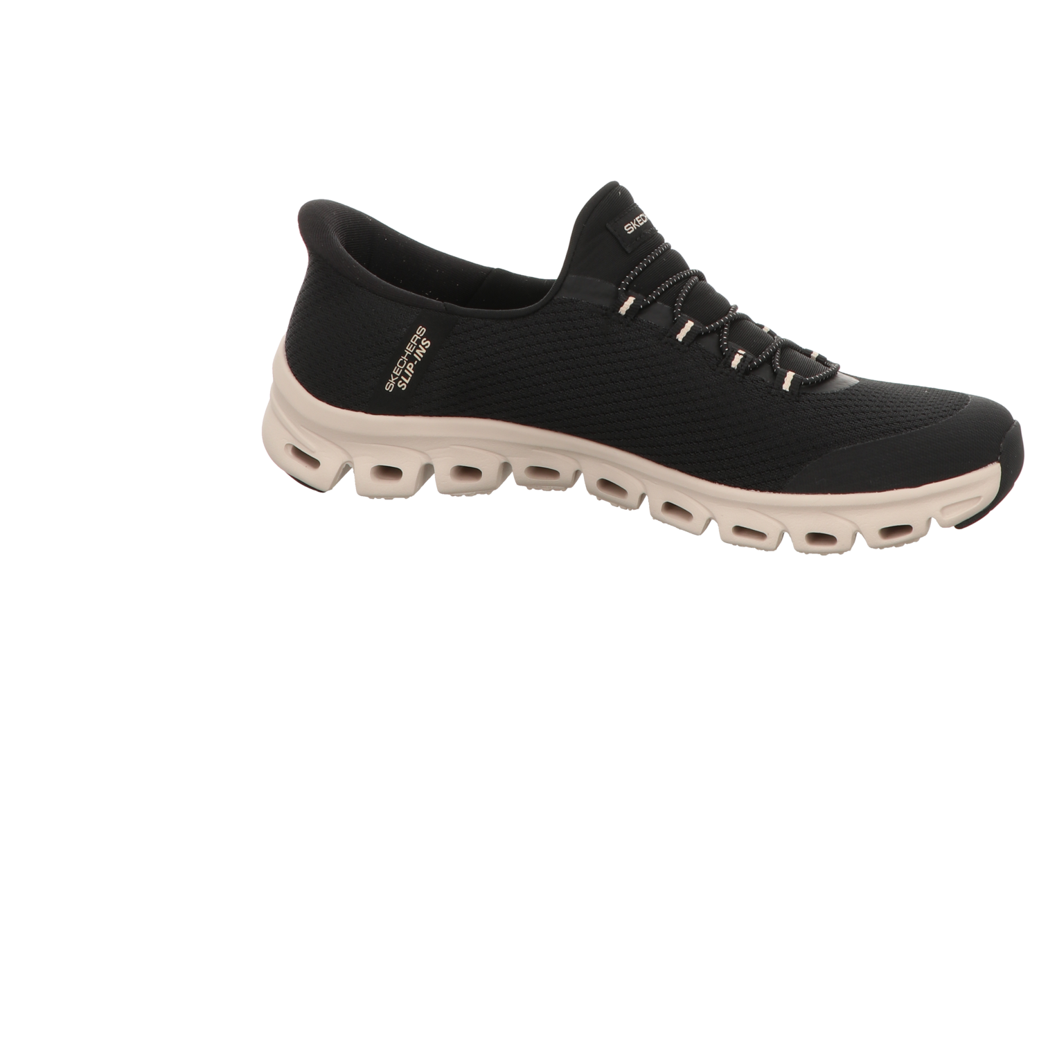 Skechers Damen Slipper Slip Ins Glide Step Vibery in schwarz