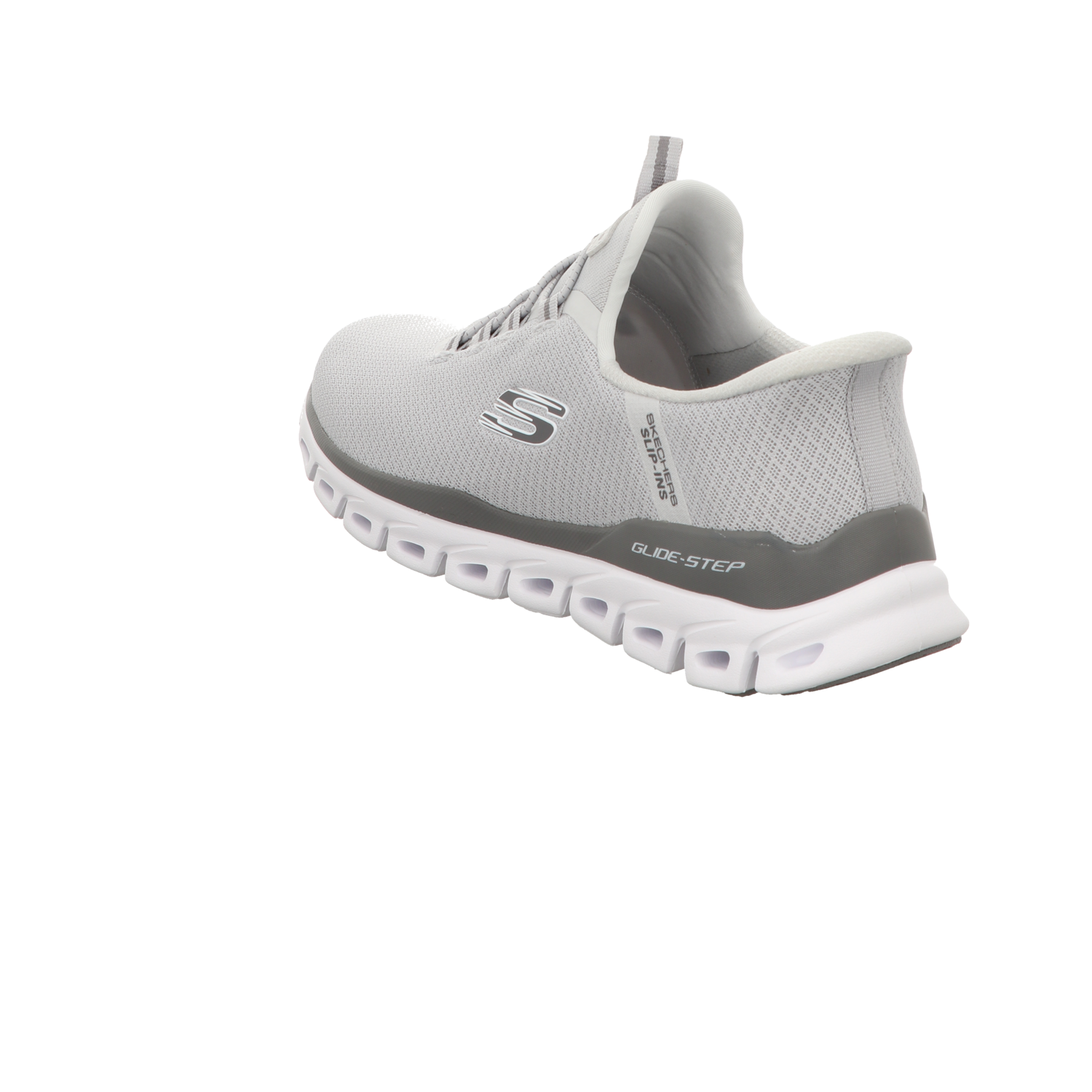 Skechers Herren Slipper Slip Ins Glide Step Noxus in grau