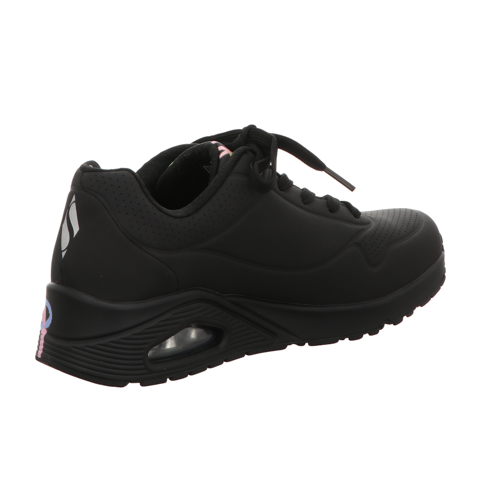 Skechers Damen Schnürschuh Uno Spread in schwarz